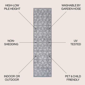 Talaia Neutral Geometric Indoor/outdoor Area Rug